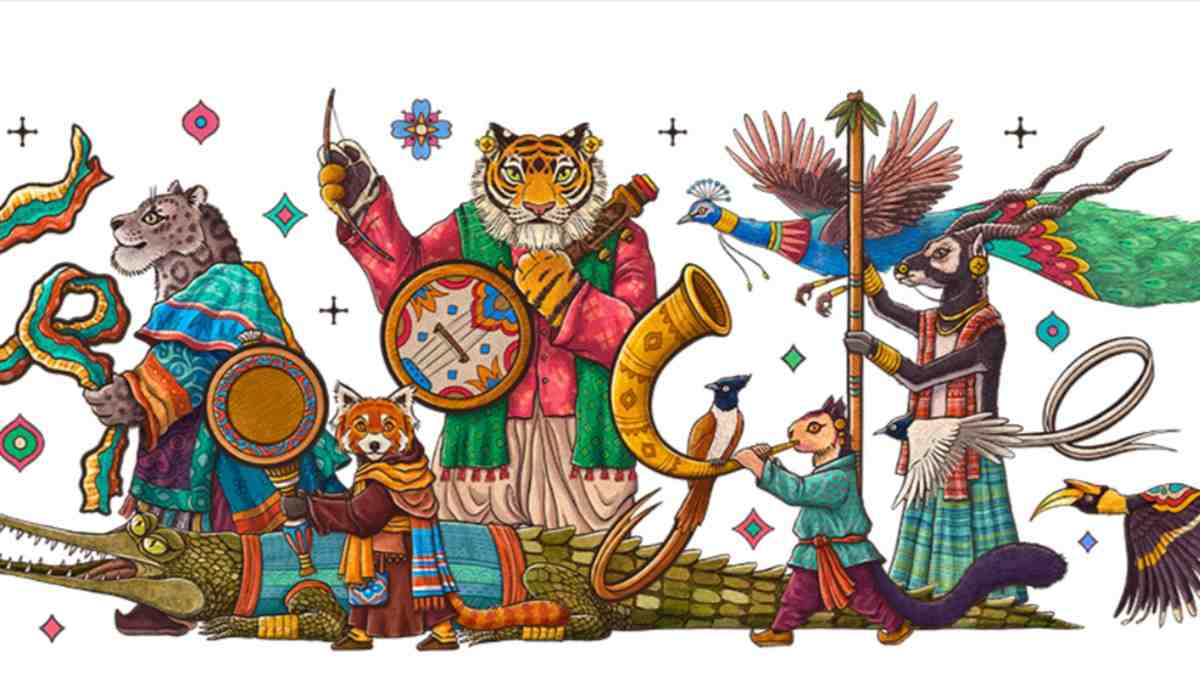 Google celebrates India's 76th Republic Day with 'wildlife meets culture' doodle